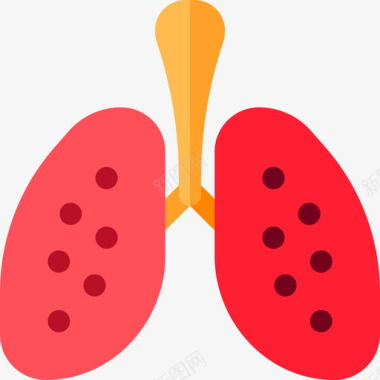 肺戒烟平躺图标图标