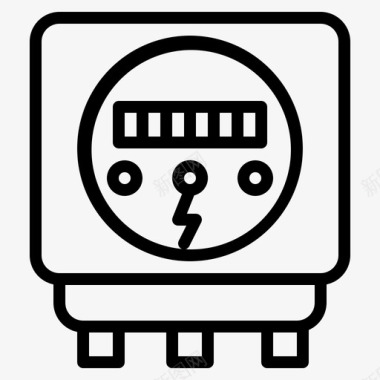 电表施工工具电力图标图标