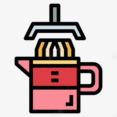 榨汁机烹饪64线性颜色图标图标