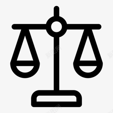 平衡公正法律图标图标