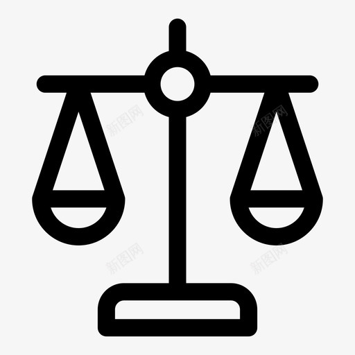 平衡公正法律图标svg_新图网 https://ixintu.com 2套 公正 平衡 法律 规模 财务 重量