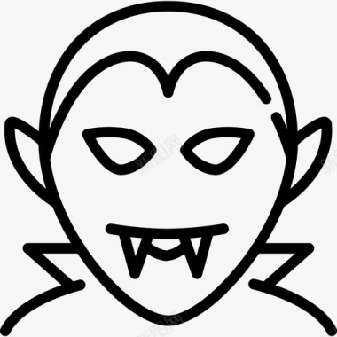 吸血鬼万圣节怪物图标图标