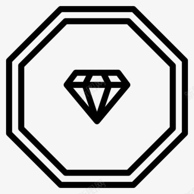 等级钻石徽章游戏图标图标