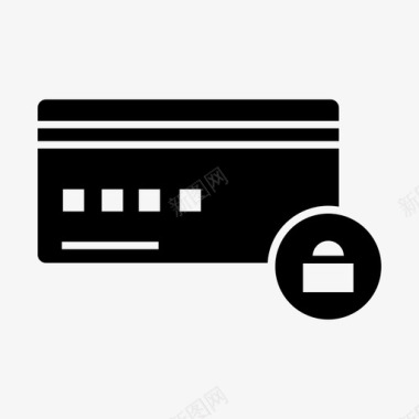 安全支付卡信用卡图标图标