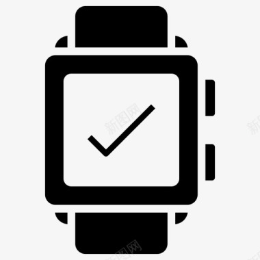 智能手表可穿戴设备数字手表智能腕带图标图标