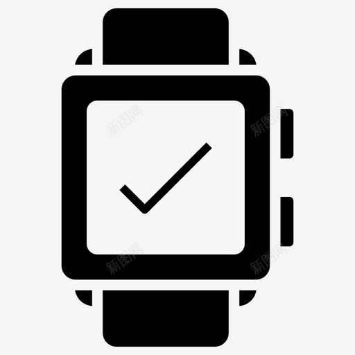 智能手表可穿戴设备数字手表智能腕带图标svg_新图网 https://ixintu.com 可穿 字形 手表 技术 数字 智能 穿戴 腕带 设备