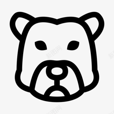 熊市动物股票图标图标