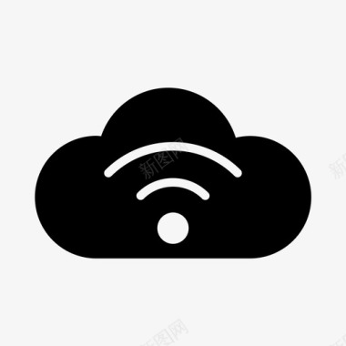 云信号连接网络图标图标