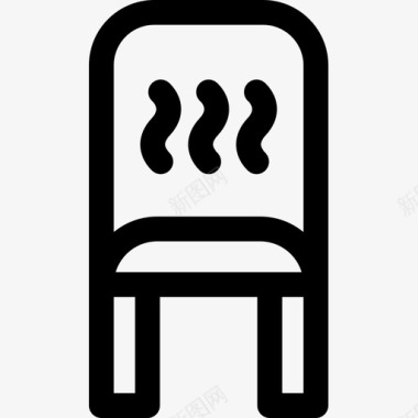 椅子智能家居56线性图标图标