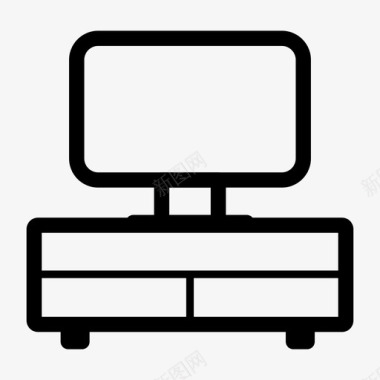 电视台橱柜家具图标图标