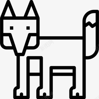 狐狸动物9直系图标图标