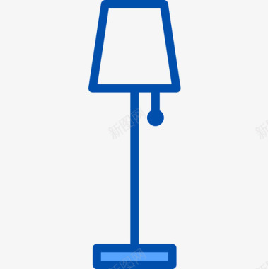 灯具家具34蓝色图标图标