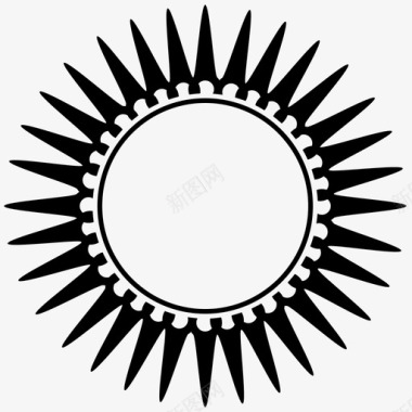 太阳花朵星星图标图标