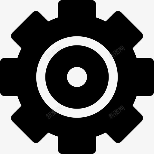 齿轮制造18填充图标svg_新图网 https://ixintu.com 制造 填充 齿轮