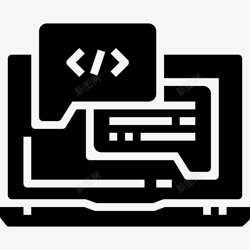 笔记本电脑网络开发39填充图标svg_新图网 https://ixintu.com 填充 开发 电脑 笔记本 网络