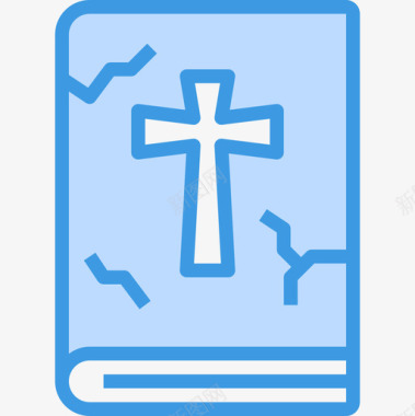 圣经万圣节122蓝色图标图标