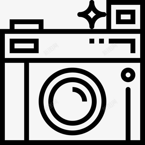 相机美术15线性图标svg_新图网 https://ixintu.com 相机 线性 美术