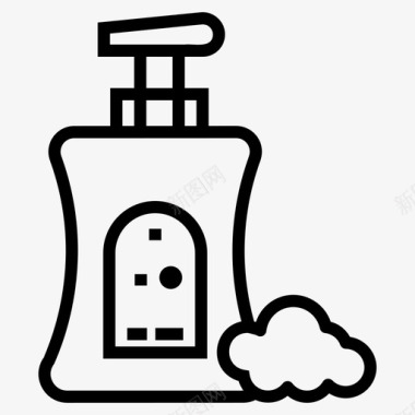 液体洗手液洗手液肥皂液图标图标