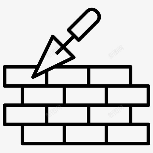 砖房砖墙建筑图标svg_新图网 https://ixintu.com 图标 在建 家庭 建筑 改善 砖墙 砖房
