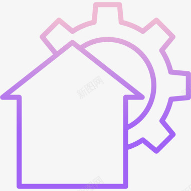 住宅房地产179轮廓坡度图标图标
