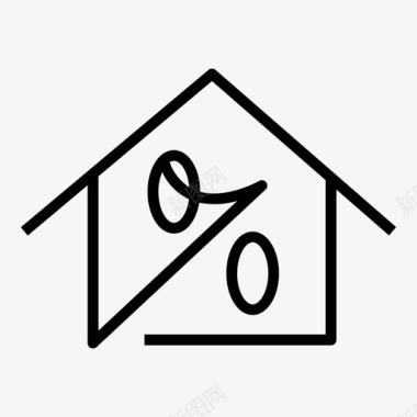 房地产折扣贷款图标图标