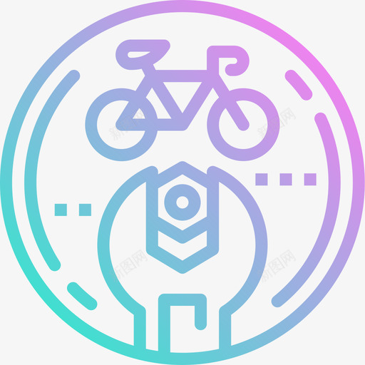 固定自行车24坡度图标svg_新图网 https://ixintu.com 固定 坡度 自行车24