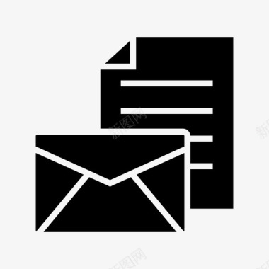 信件联系人文件图标图标