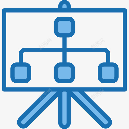 图表分析9蓝色图标svg_新图网 https://ixintu.com 分析9 图表 蓝色