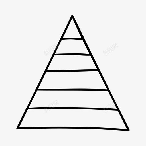 金字塔商务手绘图标svg_新图网 https://ixintu.com 商务 商务标绘 手绘 标绘 草图 金字塔