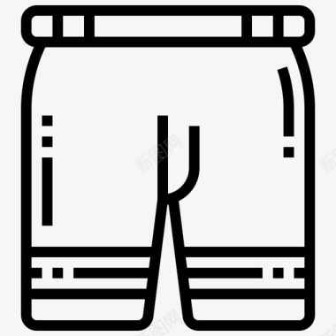 短裤休闲服服装图标图标