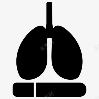 肺身体器官呼吸器官图标图标
