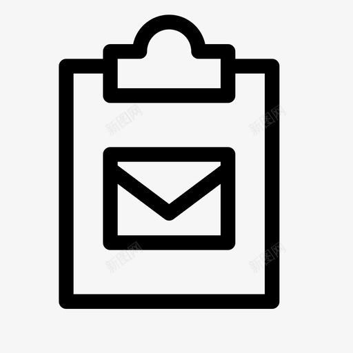 邮件任务剪贴板电子邮件图标svg_新图网 https://ixintu.com 任务 剪贴板 发送 电子邮件 邮件