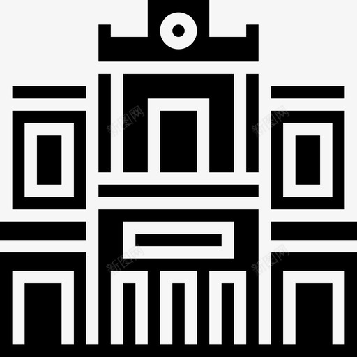 慈善剧场Landmark7Glyph图标svg_新图网 https://ixintu.com Glyph Landmark7 慈善剧场