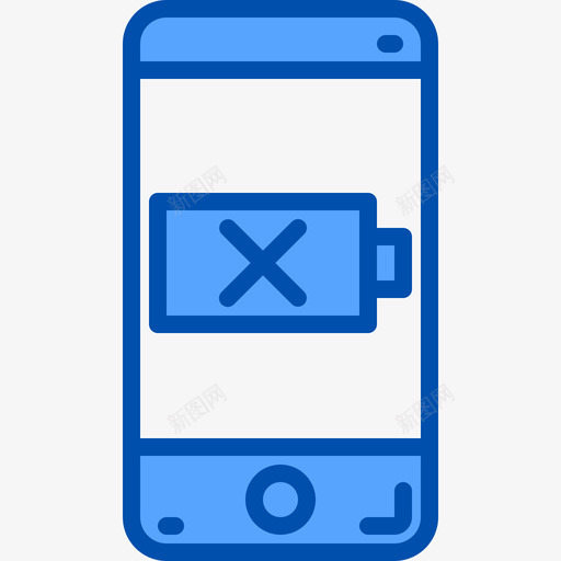 电池电量不足移动应用程序3蓝色图标svg_新图网 https://ixintu.com 电池电量不足 移动应用程序3 蓝色