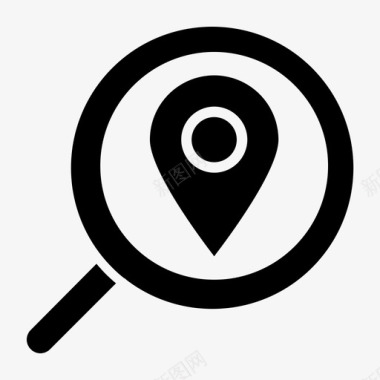 搜索位置查找跟踪图标图标