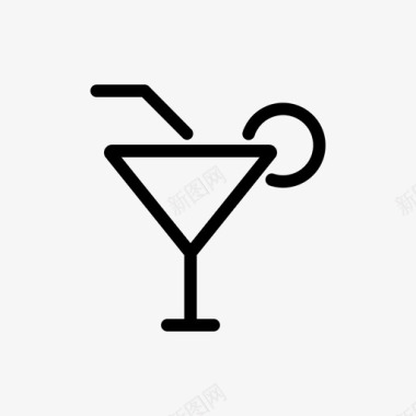 鸡尾酒酒吧酒类图标图标