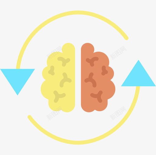 大脑人工智能51扁平图标svg_新图网 https://ixintu.com 人工智能 大脑 扁平