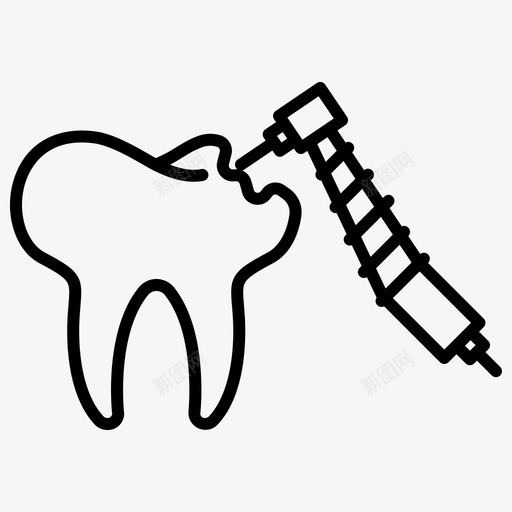 手术探头牙科牙钻图标svg_新图网 https://ixintu.com 手术 探头 牙医 牙科 牙钻 牙齿
