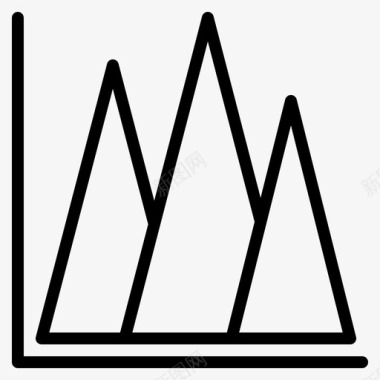 金字塔分析图表图标图标