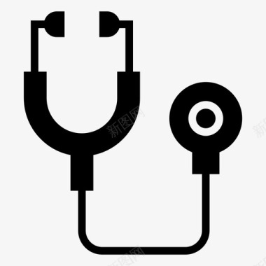 医疗器械听诊器医疗保健医疗工具图标图标