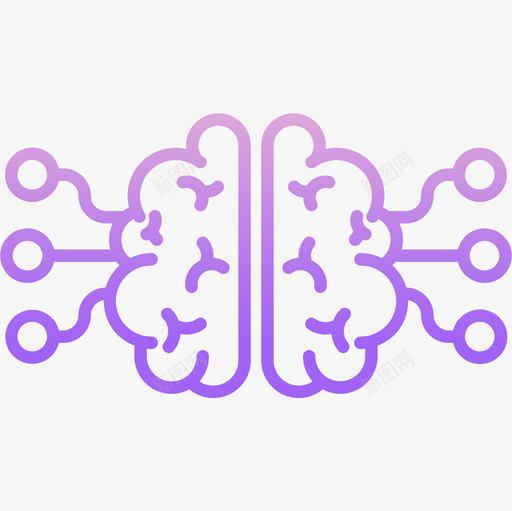 大脑人工智能53轮廓梯度图标svg_新图网 https://ixintu.com 人工智能 大脑 梯度 轮廓
