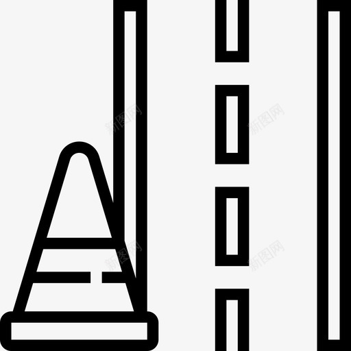 公路汽车运动6直线型图标svg_新图网 https://ixintu.com 公路 汽车运动 直线 线型