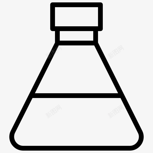 锥形烧瓶瓶子化学图标svg_新图网 https://ixintu.com 化学 实验室 烧瓶 玻璃 瓶子 科学 试管 锥形