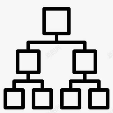 业务图层次结构组织图标图标