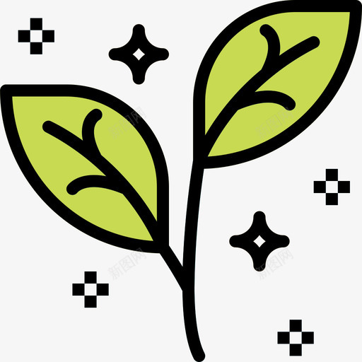植物水疗18线性颜色图标svg_新图网 https://ixintu.com 植物 水疗 线性 颜色