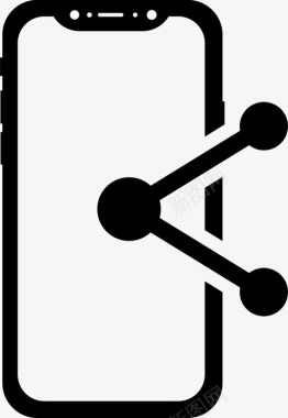移动共享数据链接图标图标