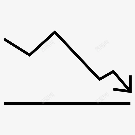 图表下跌股票图标svg_新图网 https://ixintu.com 下跌 图表 大盘 股票 金融