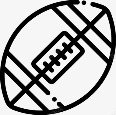 橄榄球极限运动18直线型图标图标