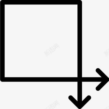 方形箭头15线形颜色图标图标
