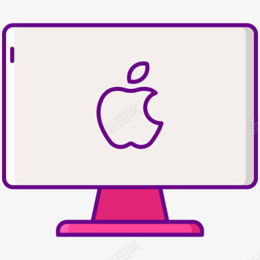 Mac共工作空间5线性颜色图标图标